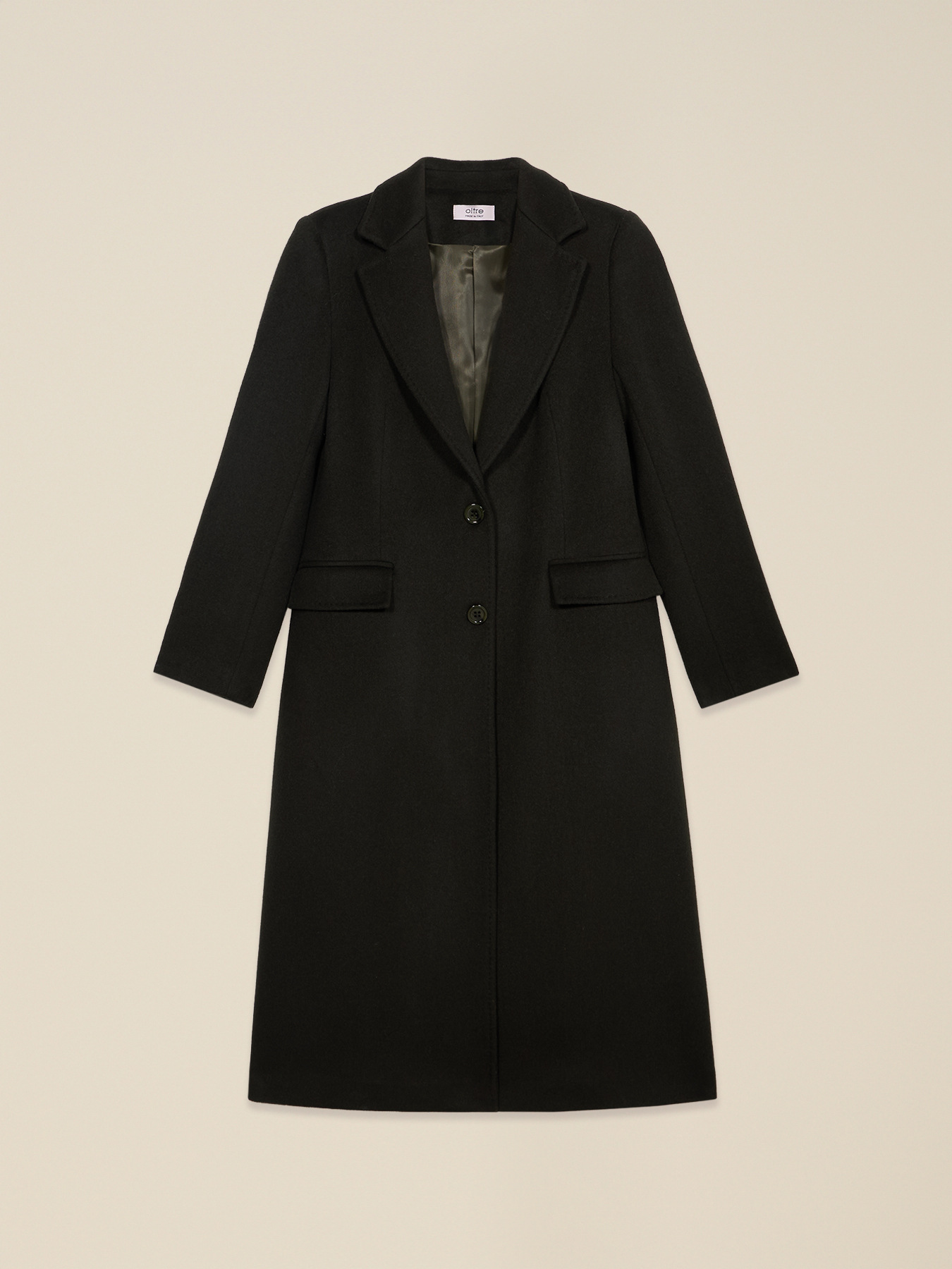 Long wool-blend coat image number 0