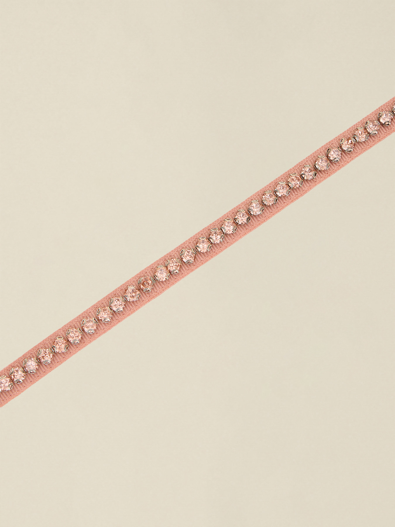 Schmaler G&uuml;rtel aus Rips mit Steinen image number 2