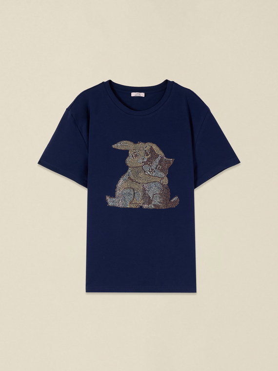 T-Shirt mit Applikationen