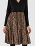 Vestito con gonna animalier image number 2
