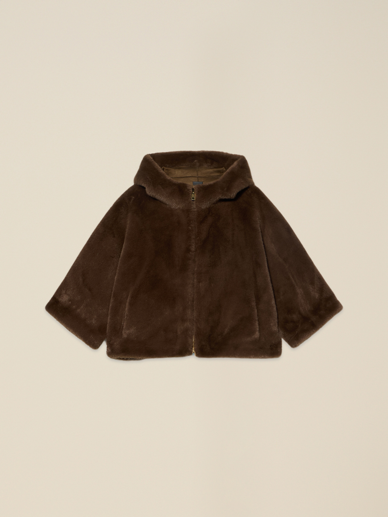 Cappa corta con cappuccio image number 3