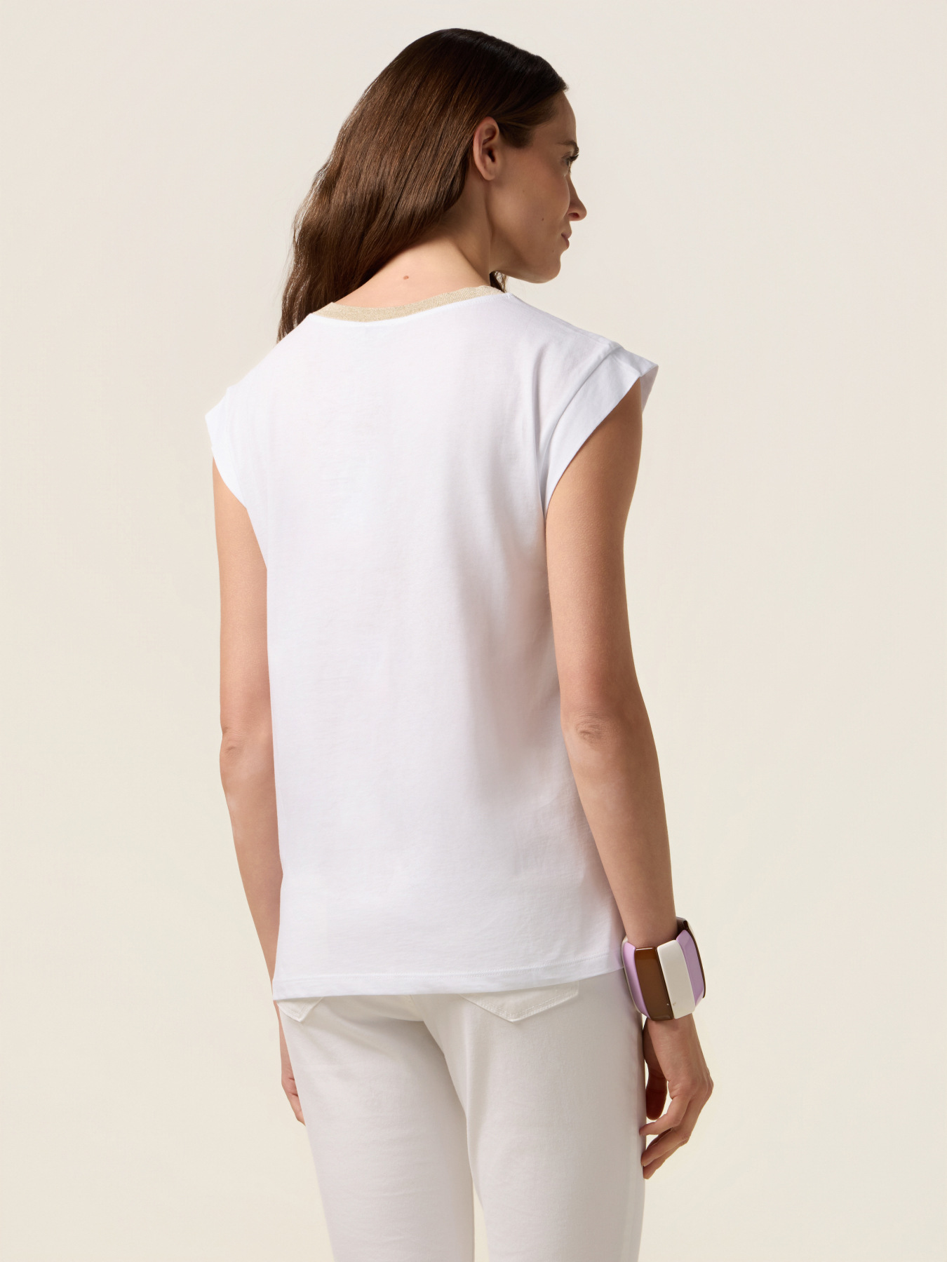 T-Shirt mit Druck und Applikationen image number 1