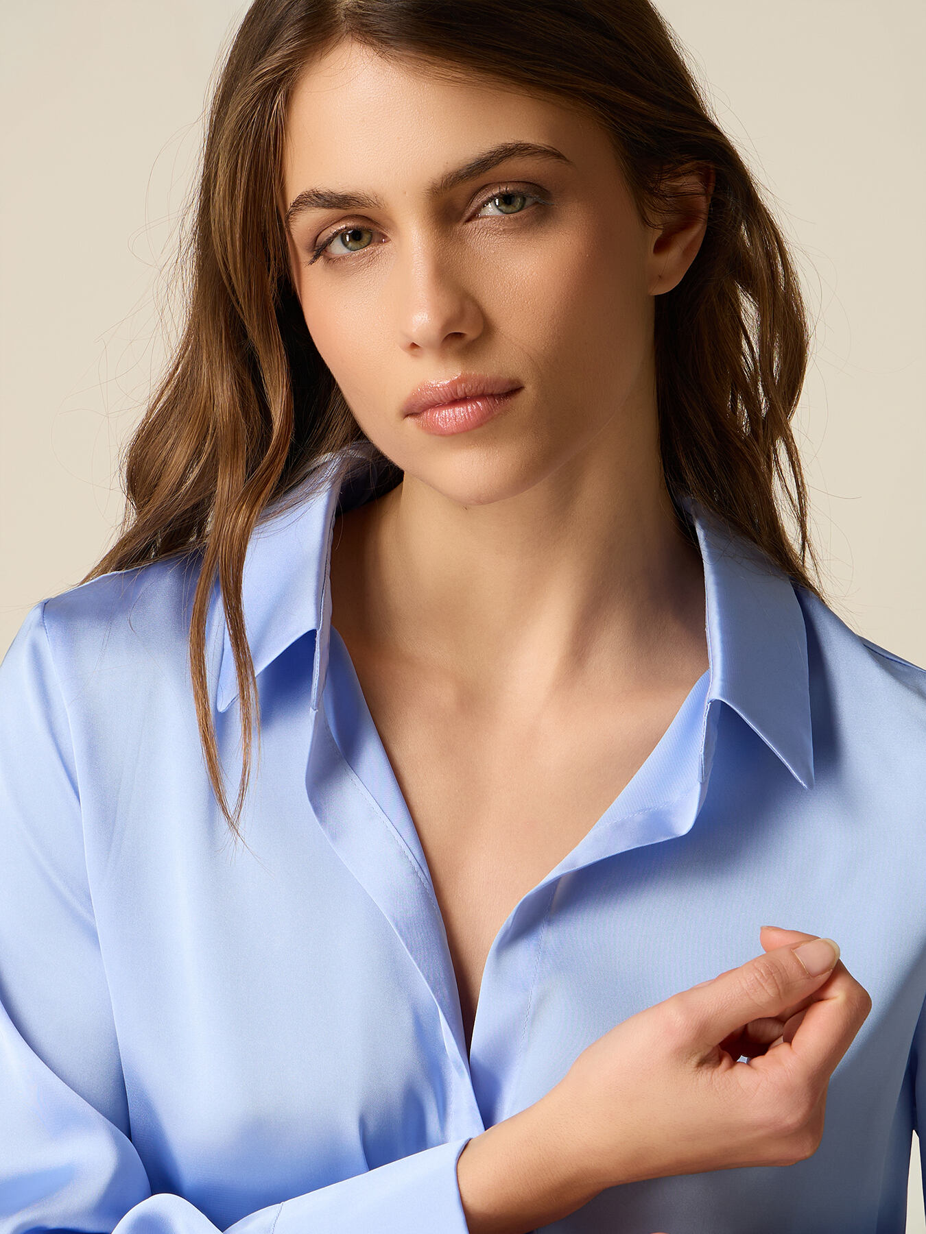 Satin shirt image number 2