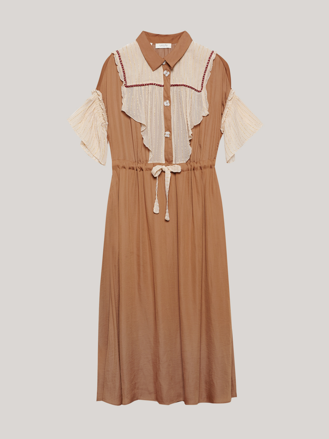 Vestito chemisier combinato image number 3