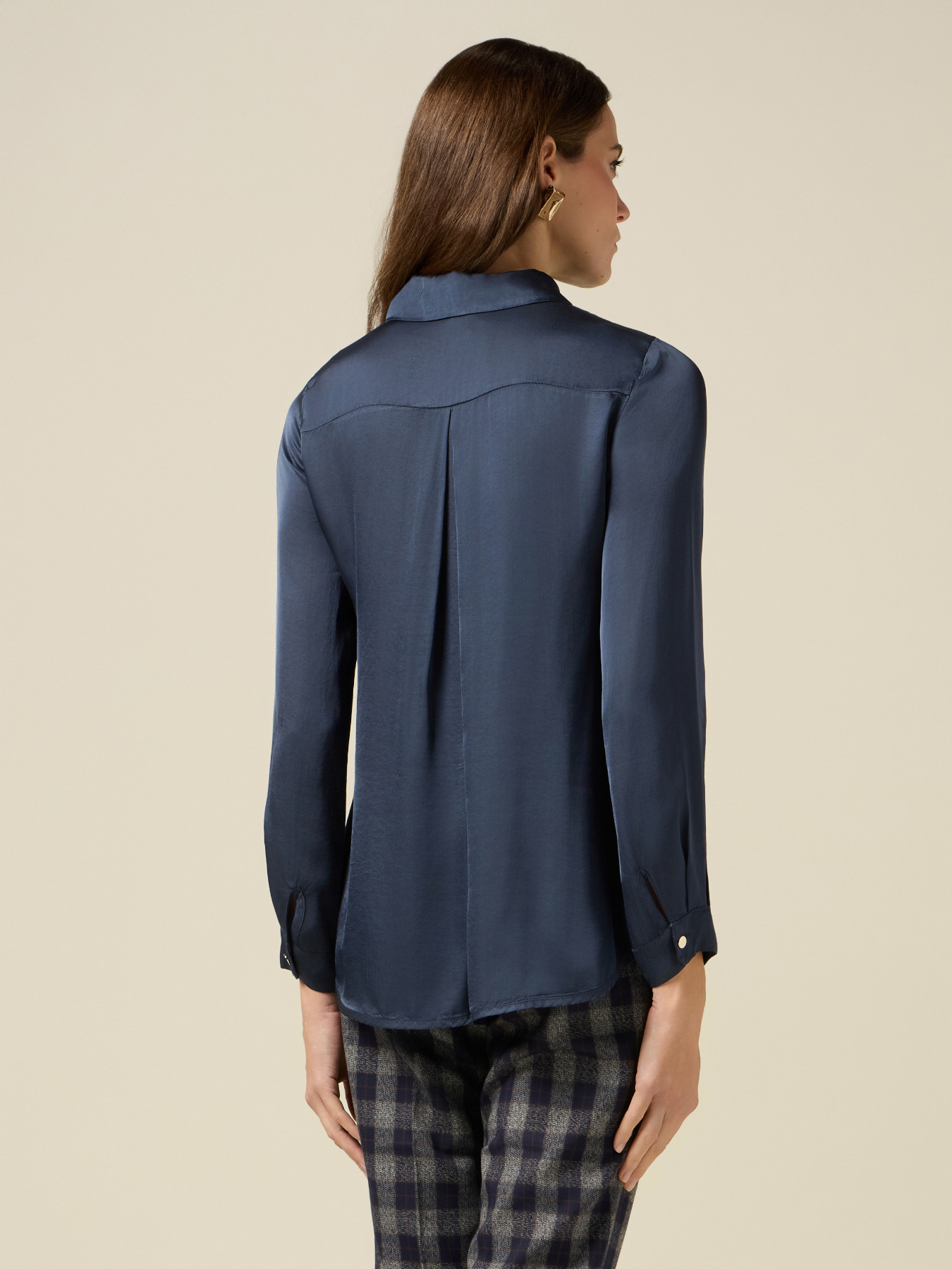 Chemise en satin de viscose image number 1