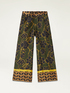 Pantalon large en satin fantaisie image number 4