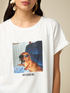 Printed T-shirt with kimono sleeves image number 2