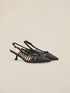Mesh slingback pumps image number 1