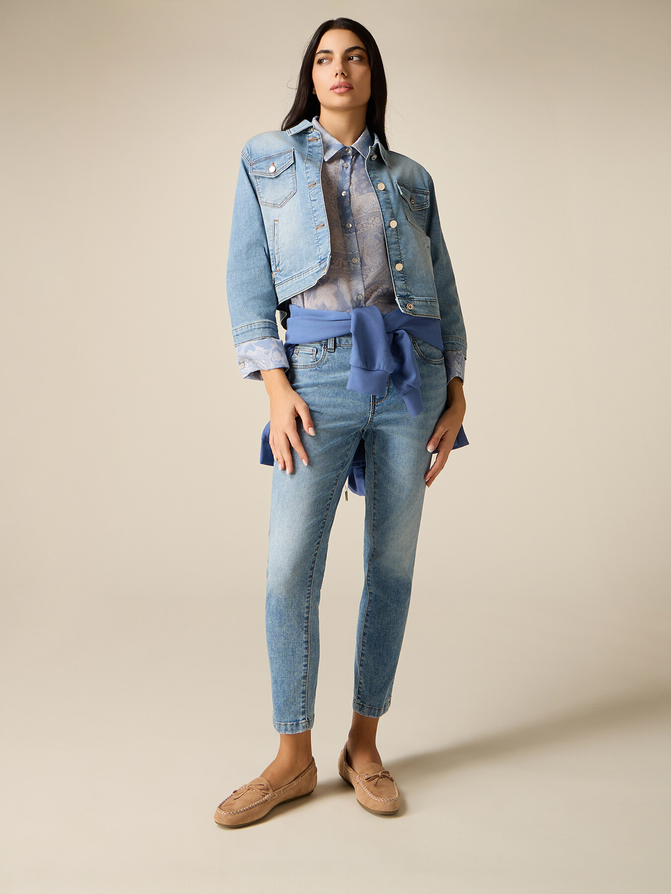 Skinny Jeans im Washed-Look image number 0