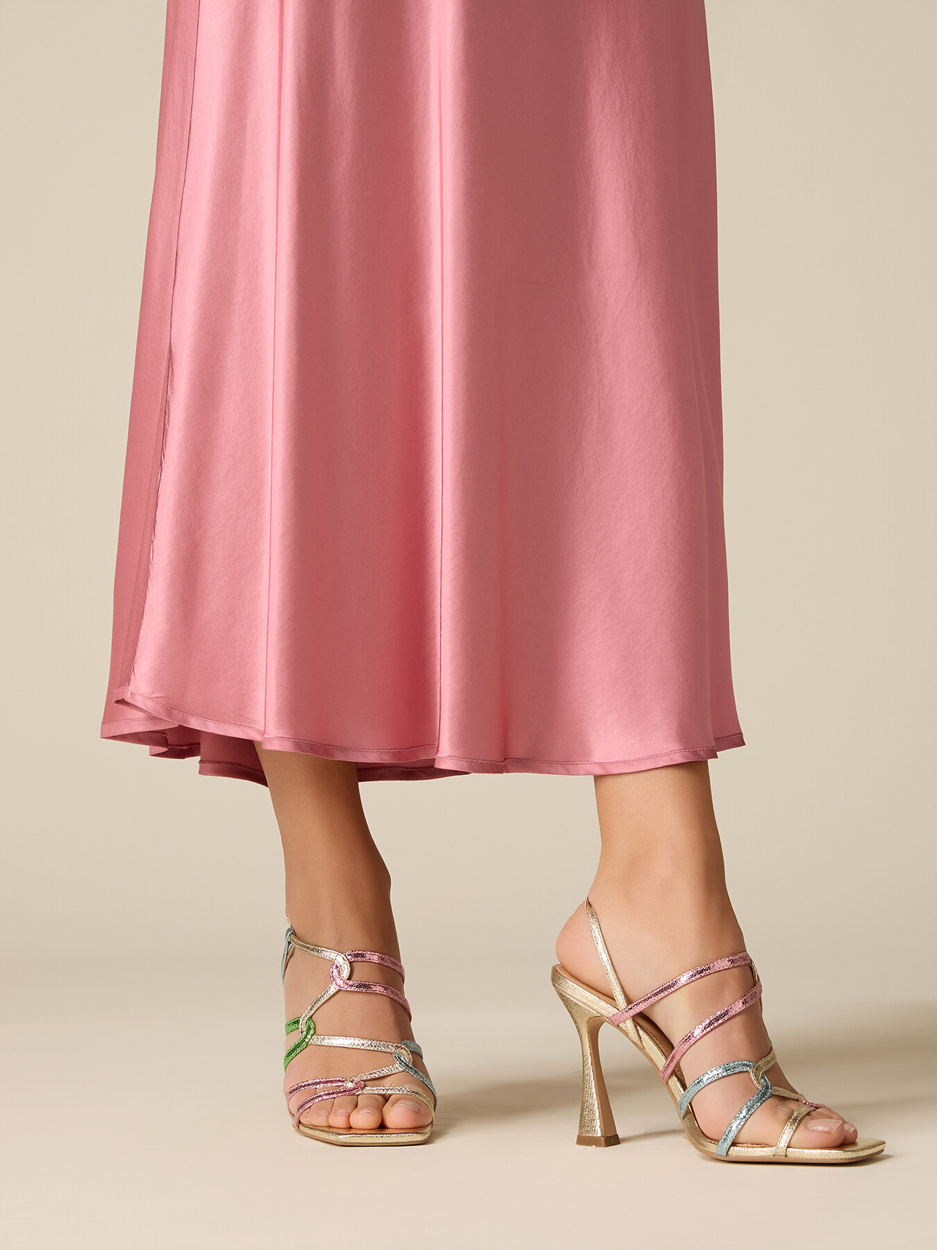 Gonna in raso di viscosa image number 2