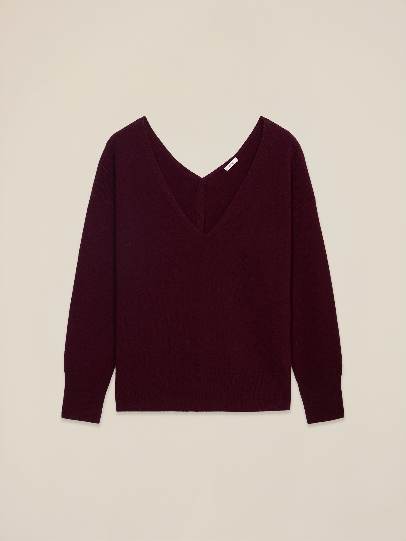 Pure wool sweater with V-neck image number 0