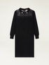 Strickkleid mit Spitze und Steinen image number 4