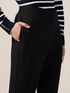 Jogger pants in scuba crepe fabric image number 2