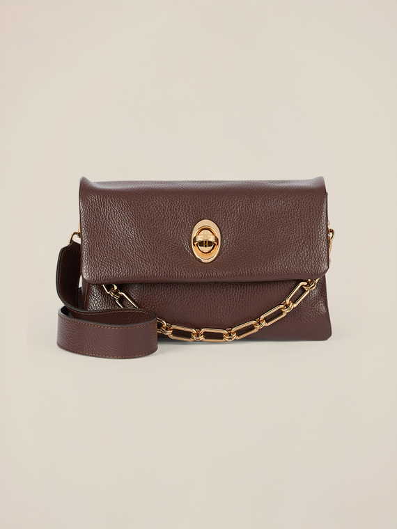 Bolso bandolera pequeño de cuero genuino