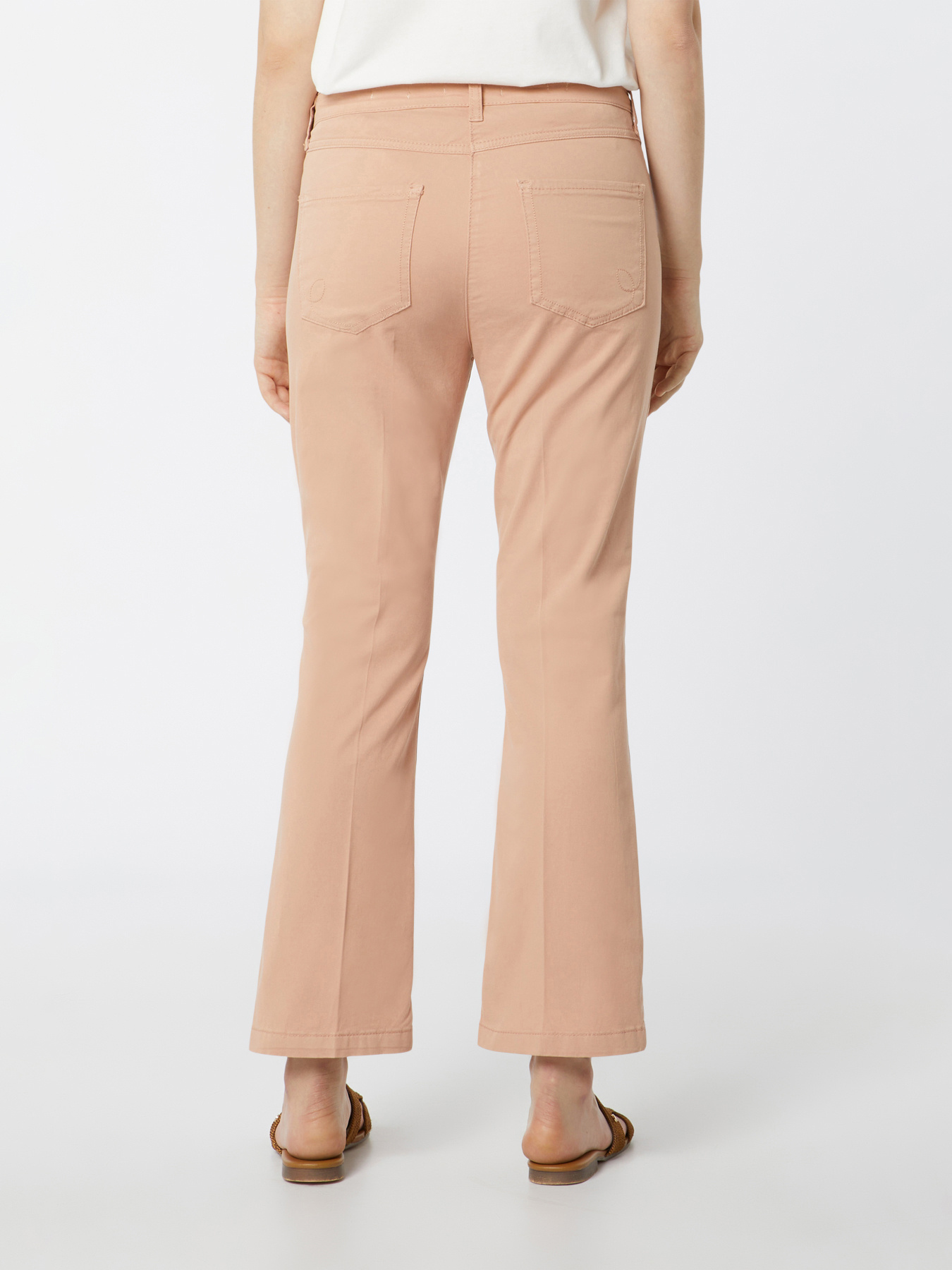 Pantaloni flared in cotone image number 1