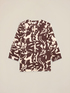 Blusa holgada de algod&oacute;n estampado image number 4