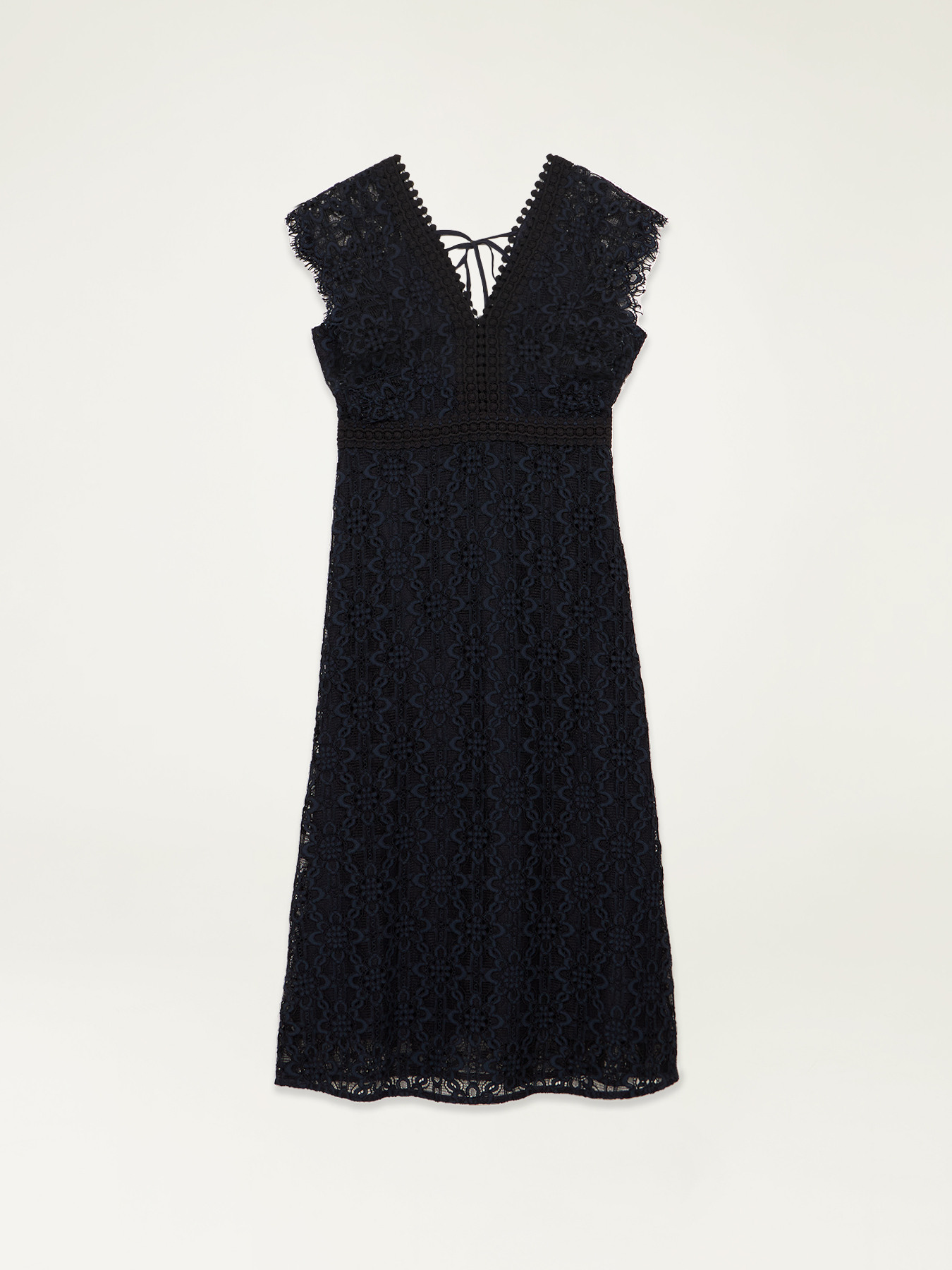 Vestito in pizzo e macram&eacute; image number 4