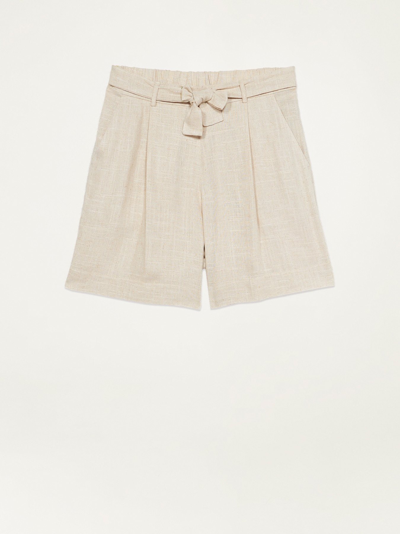 Linen blend Bermuda shorts image number 4