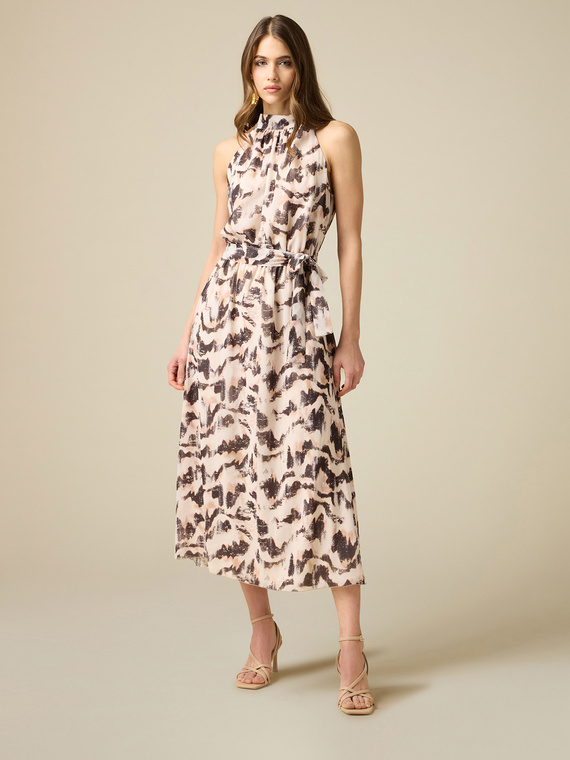 Long marble patterned dress