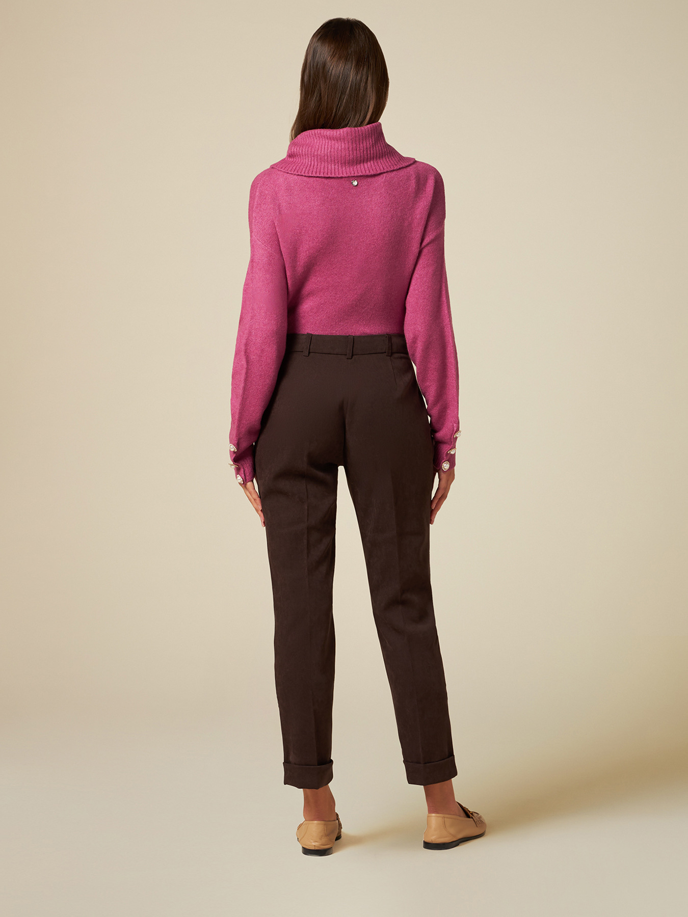 Pantalon cigarette en velours image number 1