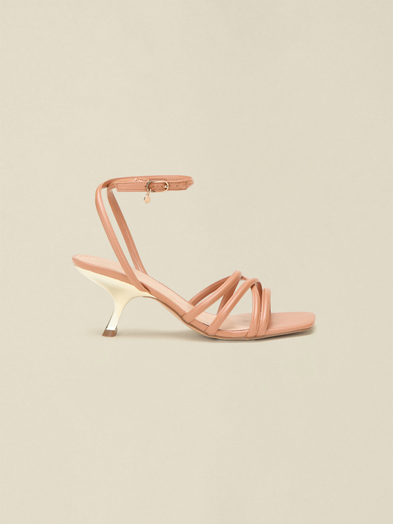 Sandalen mit mittelhohem Absatz und Riemchen