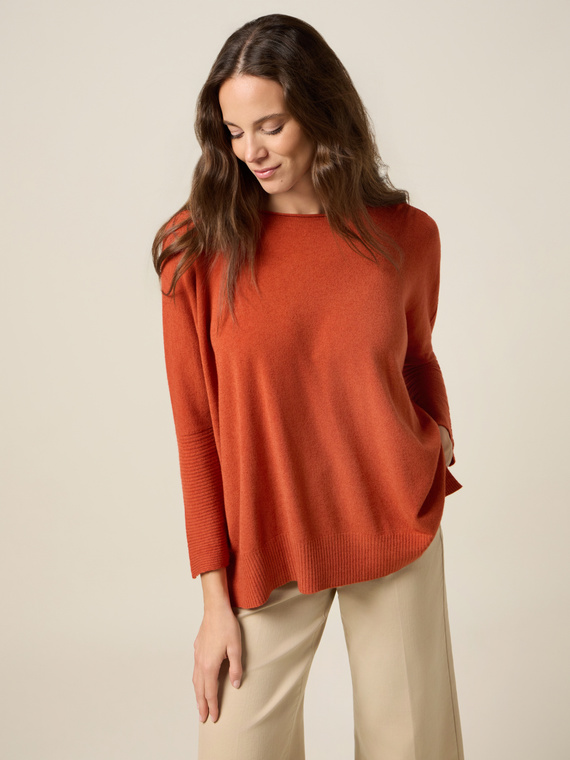 Oversized viscose blend sweater