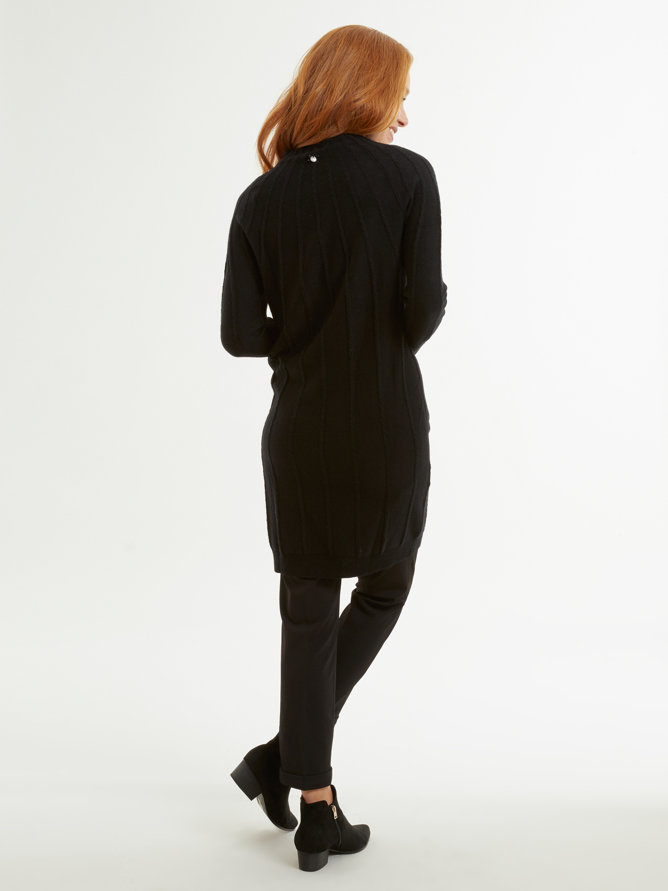 Robe tricot de cachemire m&eacute;lang&eacute; image number 1