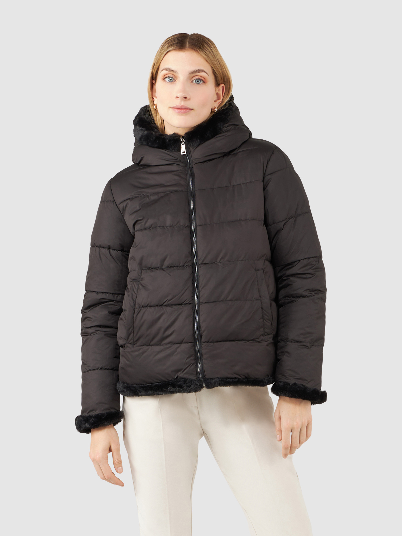 Pelliccia sintetica reversibile image number 1