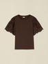 T-shirt con maniche in sangallo image number 3