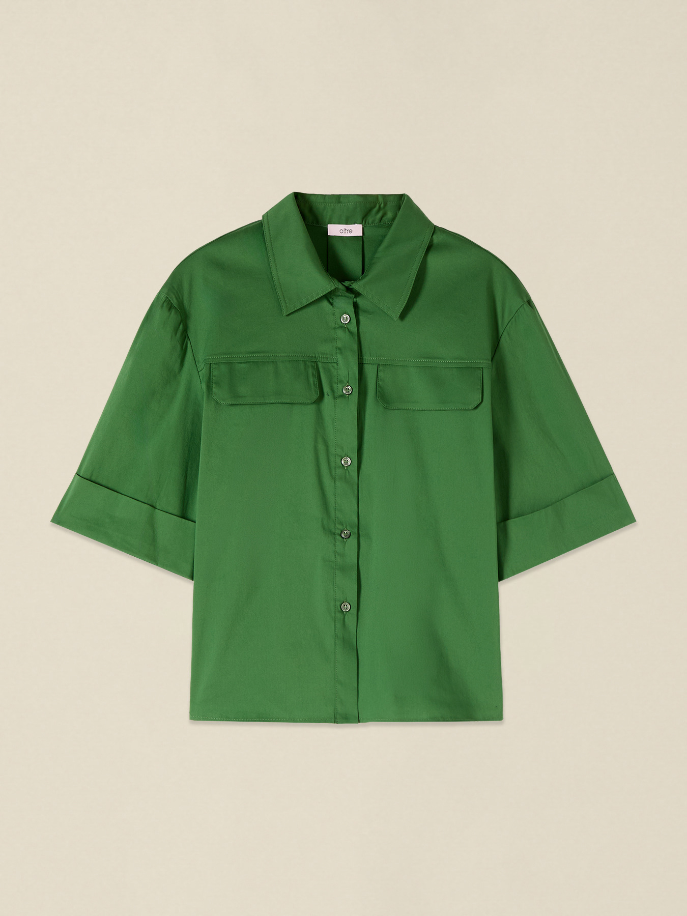 Chemise en popeline avec poches image number 3