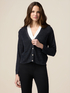 Cardigan lurex con bottoni gioiello image number 0