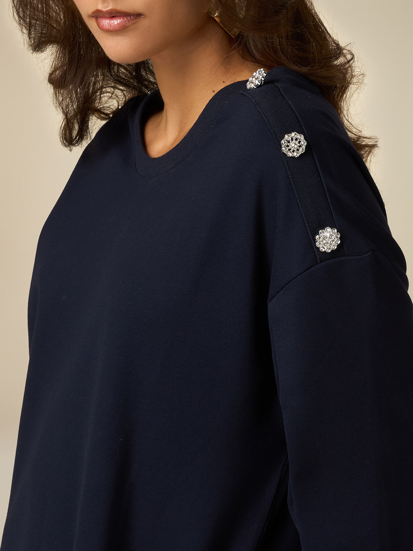 Robe en molleton avec boutons image number 2