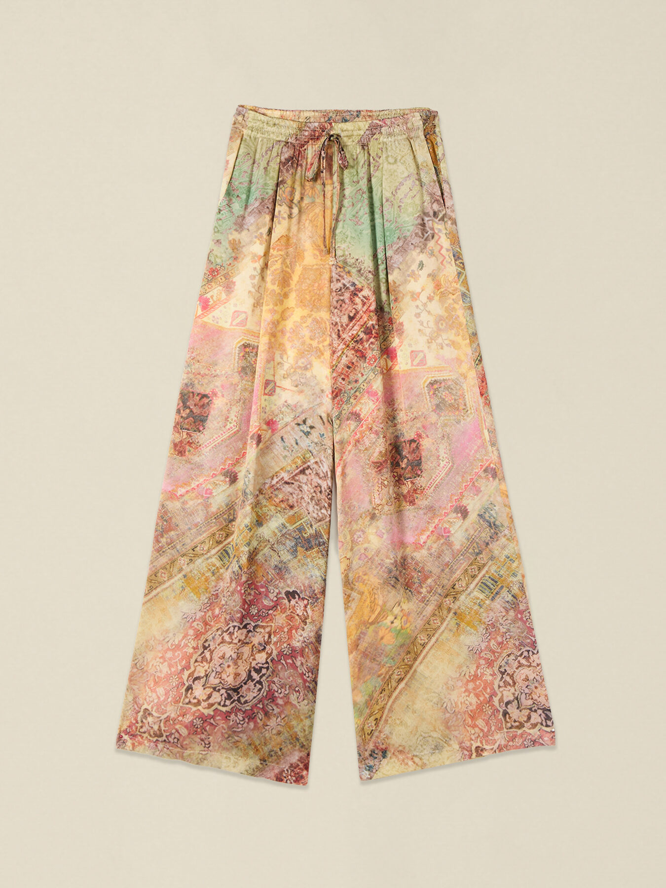 Palazzo-Hose aus gemustertem Satin image number 5