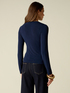 V-neck cashmere blend T-shirt image number 1