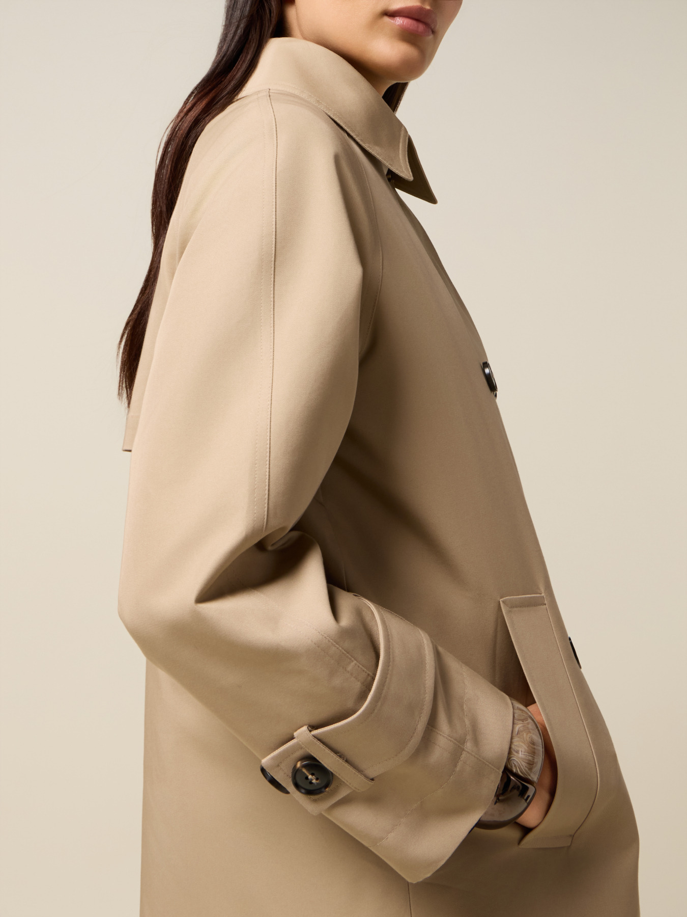 Trench doppiopetto midi con gilet interno image number 2