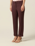 Pantaloni cropped in tessuto cr&ecirc;pe image number 2