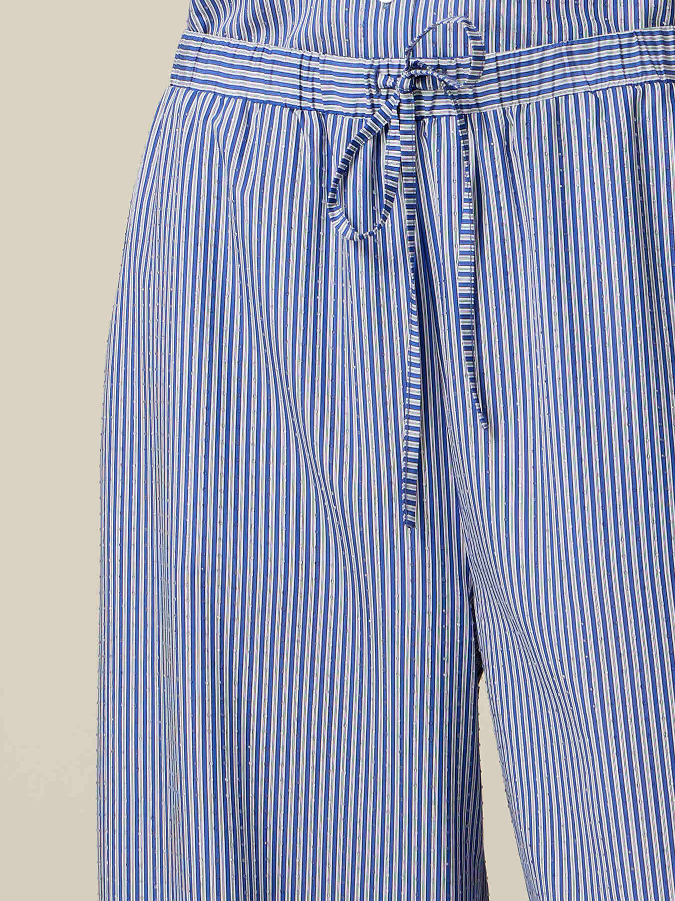 Pantaloni palazzo fil &agrave; fil image number 2