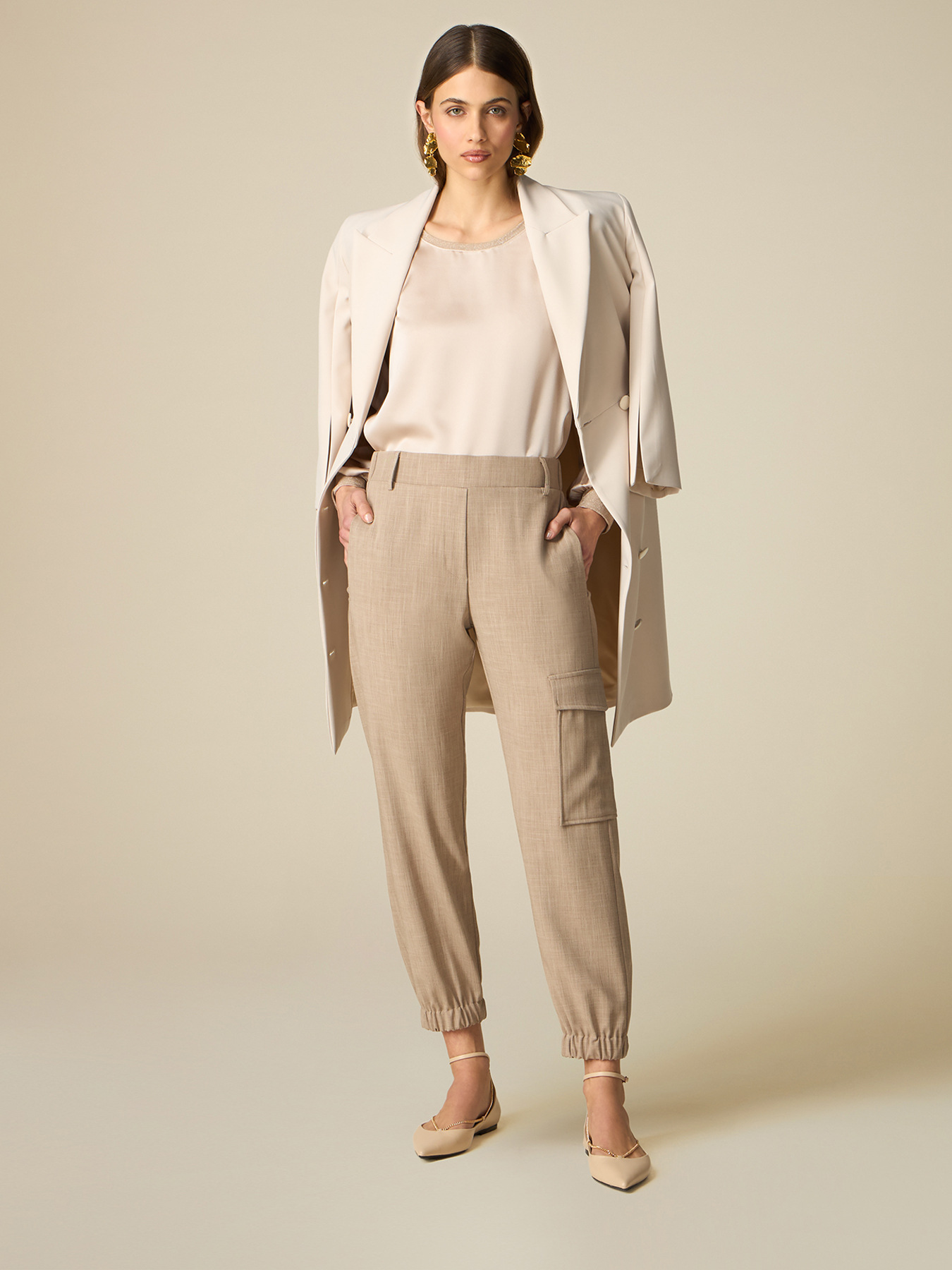 M&eacute;lange-Cargo-Jogginghose image number 0