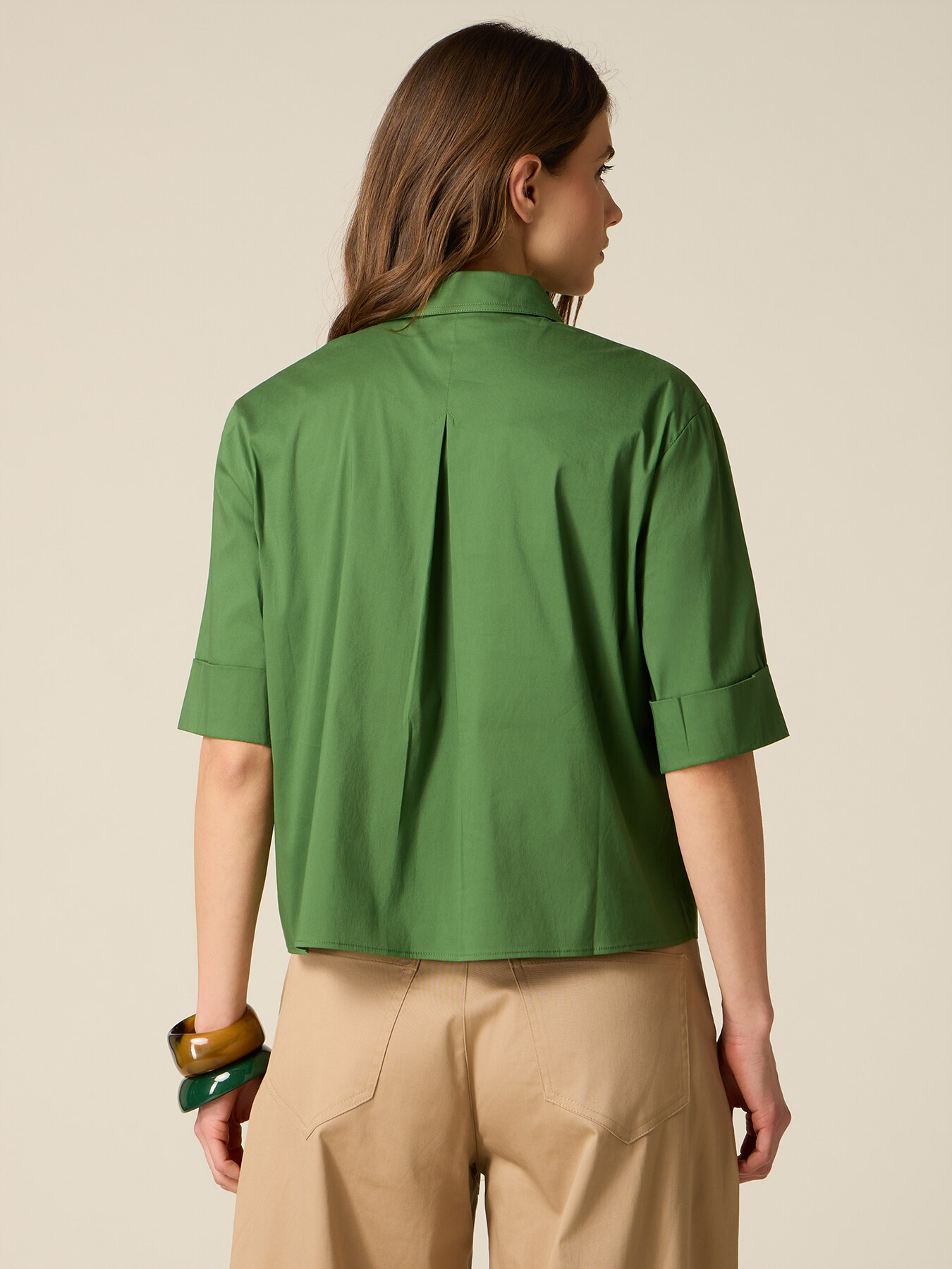 Chemise en popeline avec poches image number 1