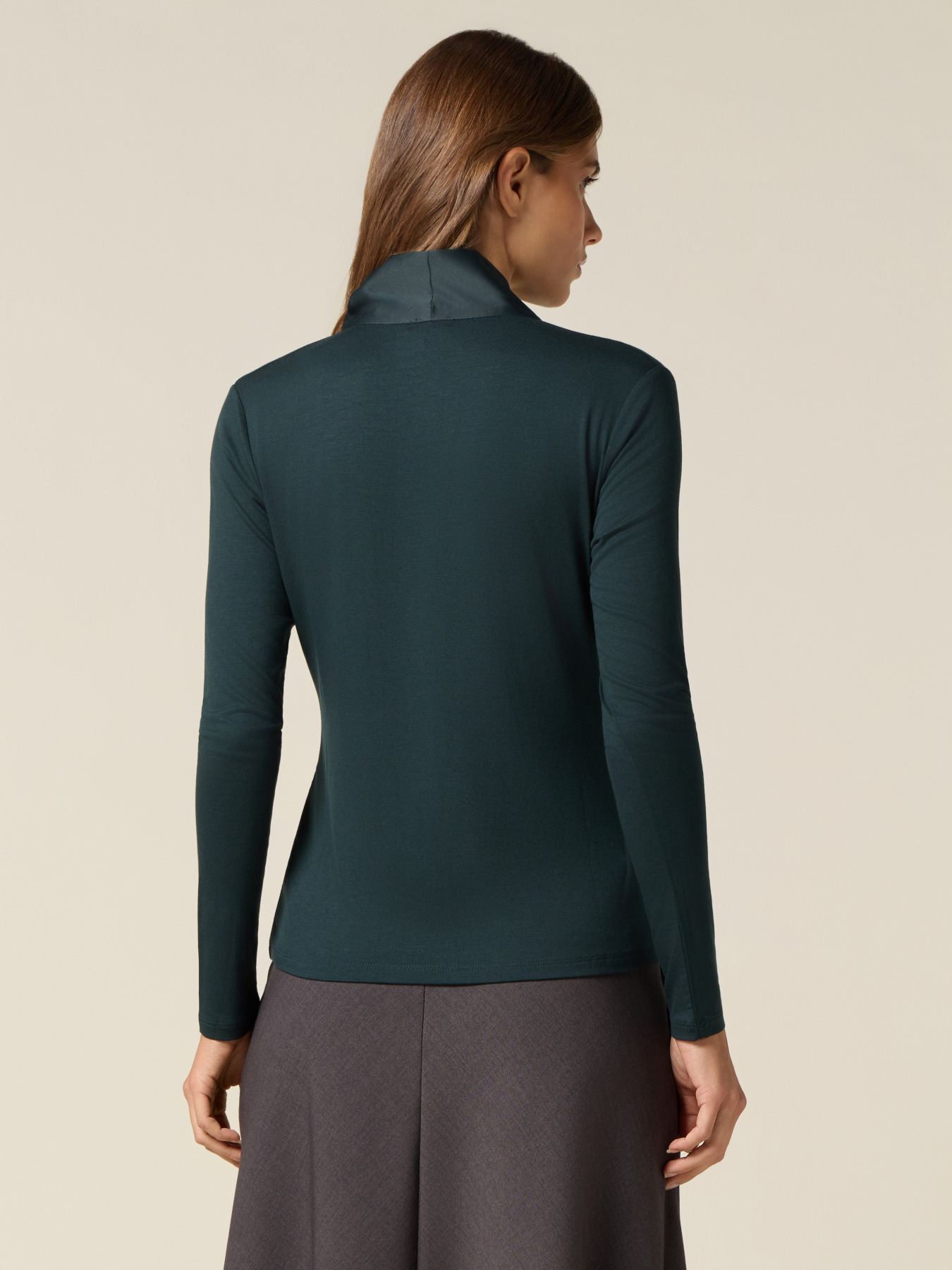 T-Shirt mit Satinsch&auml;rpe image number 1