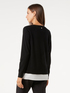 Overlay effect cardigan image number 1