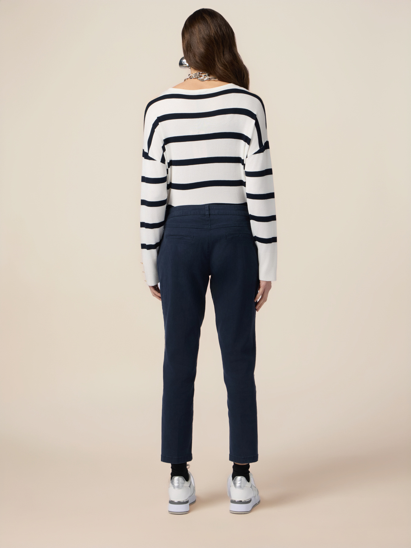 Pantaloni chino misto tencel image number 1
