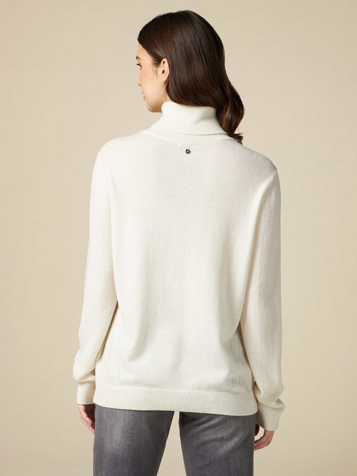 Maglia dolcevita in puro cashmere image number 1
