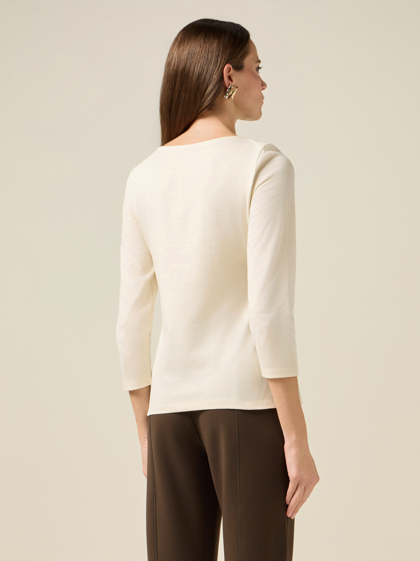 Cotton T-shirt with appliqu&eacute;s image number 1