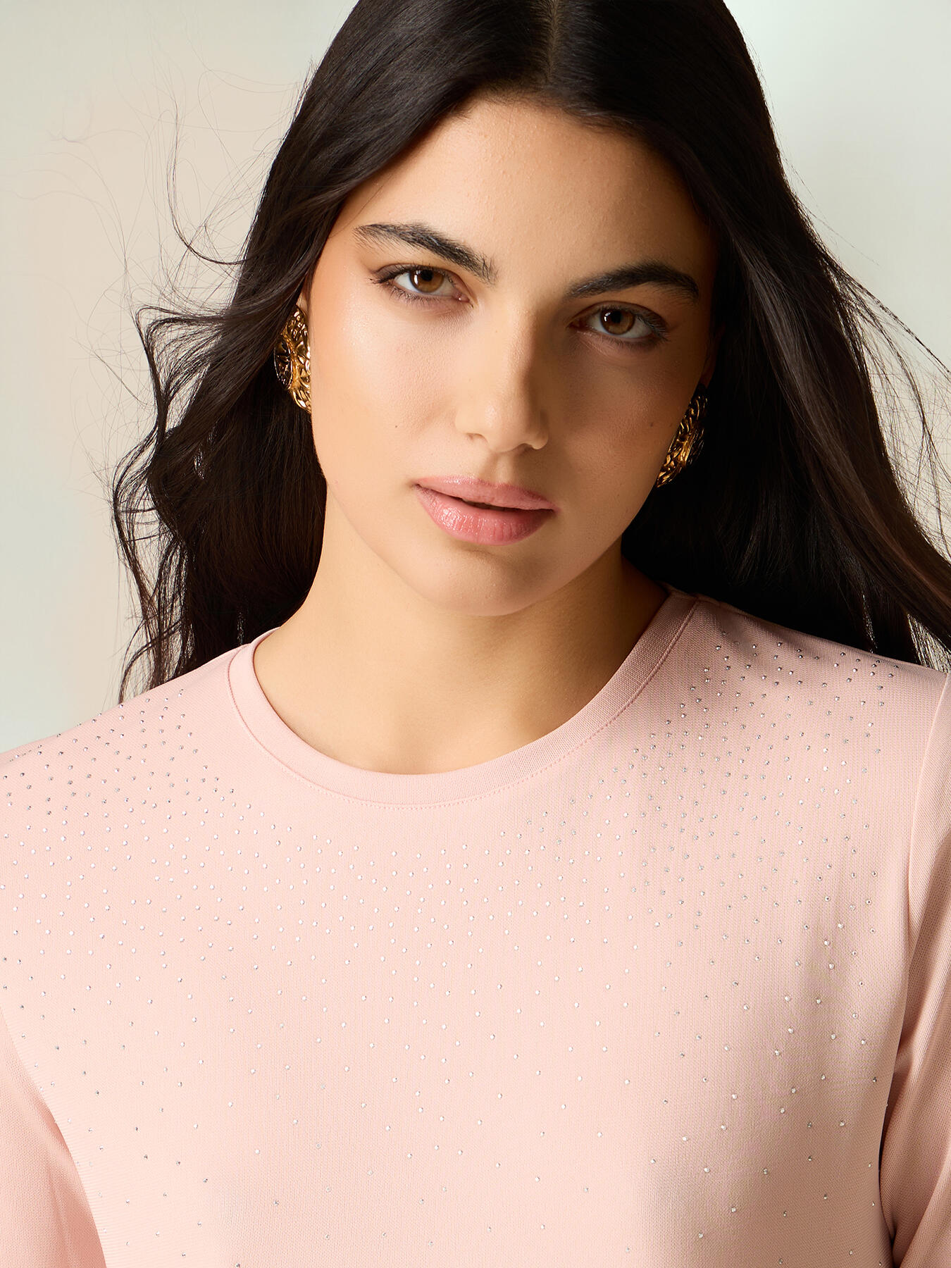 T-shirt with degrad&eacute; studs image number 2