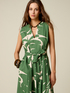 Robe &eacute;vas&eacute;e en popeline &agrave; motifs image number 2