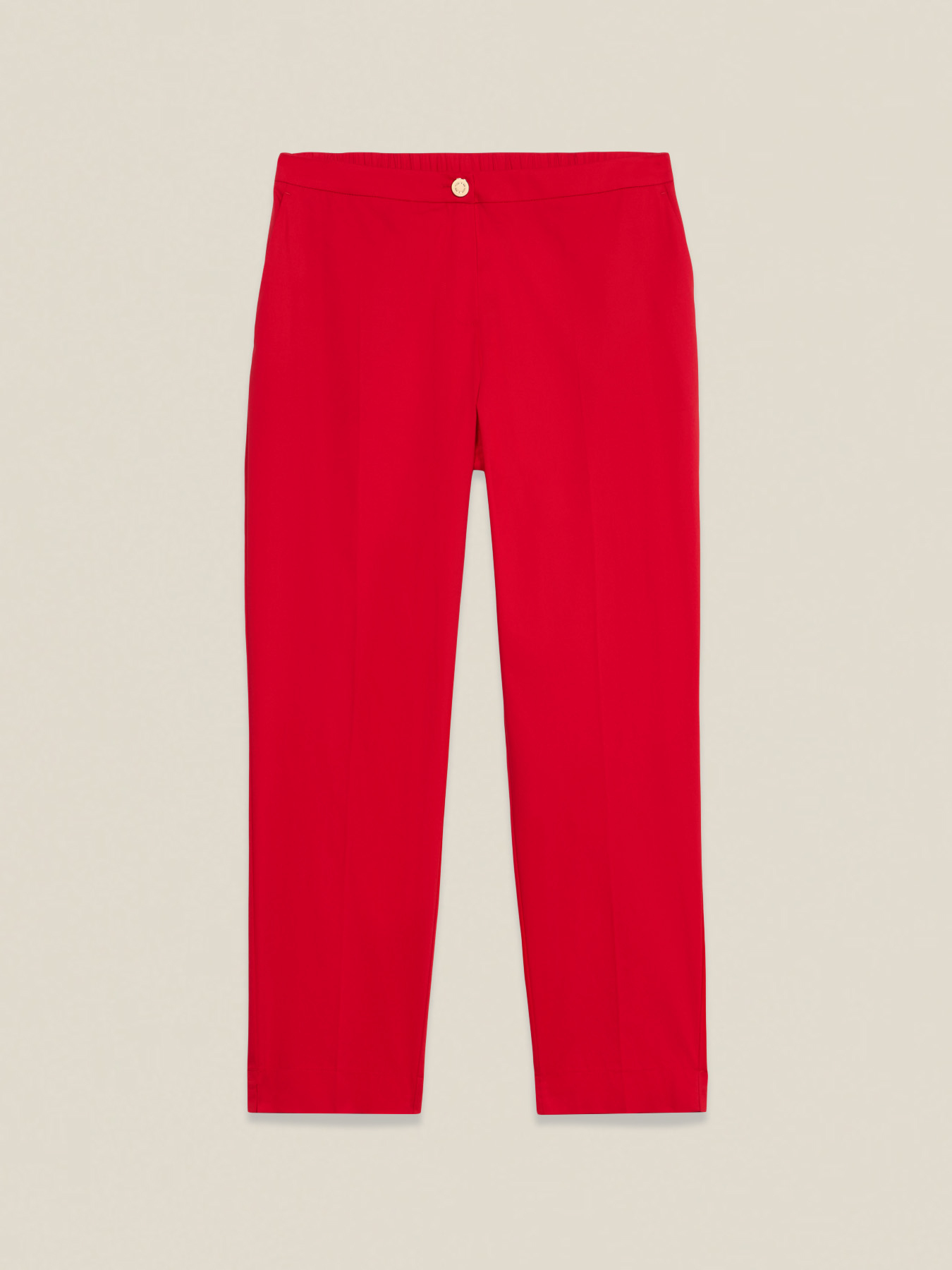 Pantalones chinos de raso de algod&oacute;n image number 4