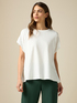 Oversize-T-Shirt aus zwei Materialien image number 0