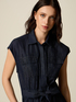 Vestito chemisier in denim con ricami image number 2