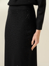 Knit skirt with crystals image number 2